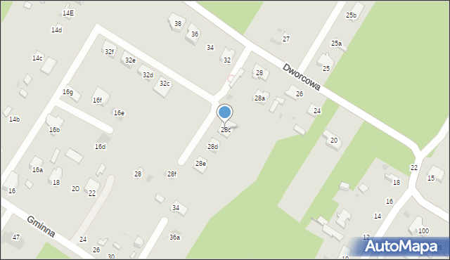 Łódź, Dworcowa, 28c, mapa Łodzi