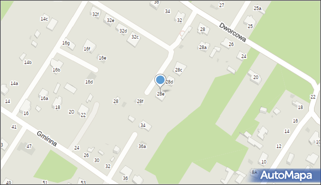 Łódź, Dworcowa, 28e, mapa Łodzi