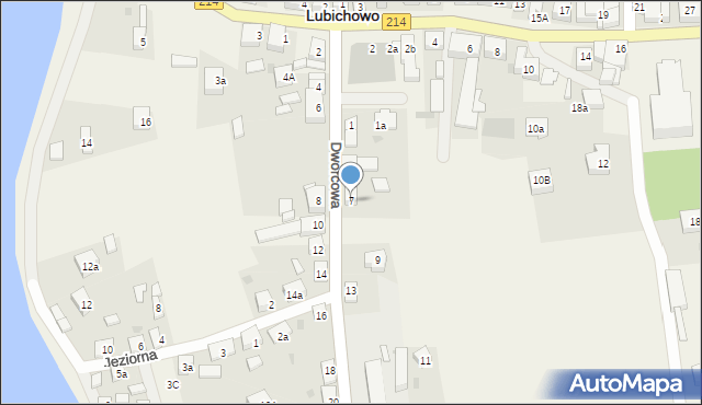 Lubichowo, Dworcowa, 7, mapa Lubichowo