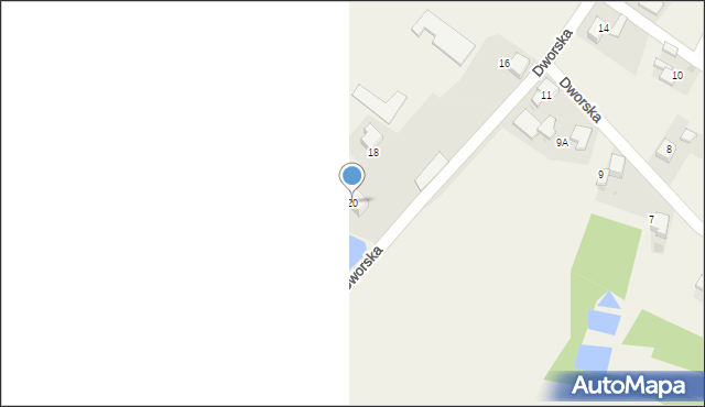 Łuków Śląski, Dworska, 20, mapa Łuków Śląski