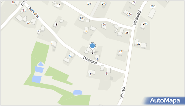Łuków Śląski, Dworska, 4, mapa Łuków Śląski