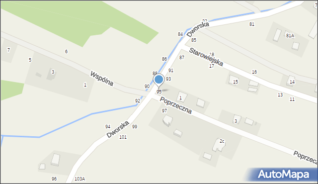 Luszowice, Dworska, 95, mapa Luszowice