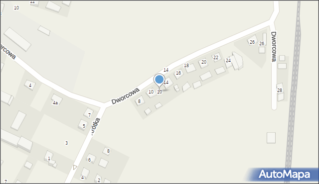 Mąkowarsko, Dworcowa, 10, mapa Mąkowarsko