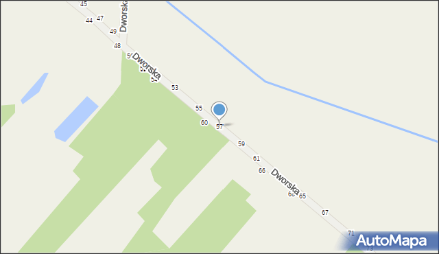 Maliszew, Dworska, 57, mapa Maliszew