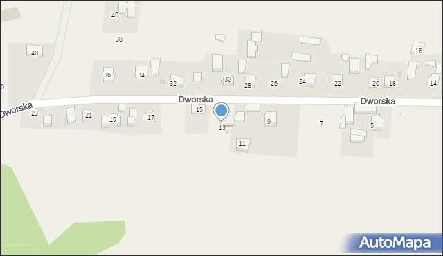 Maszyce, Dworska, 13, mapa Maszyce