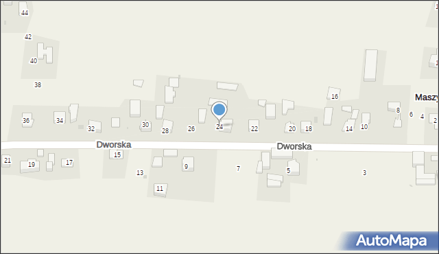 Maszyce, Dworska, 24, mapa Maszyce