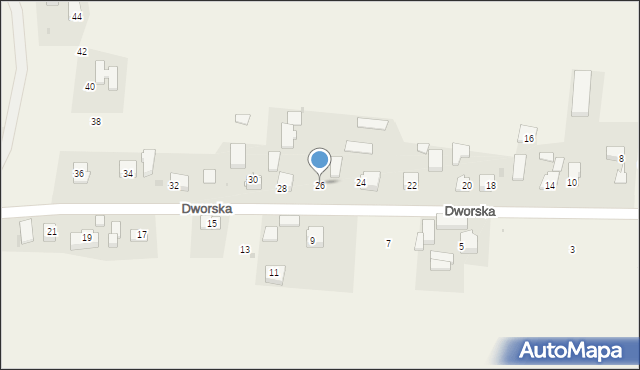 Maszyce, Dworska, 26, mapa Maszyce