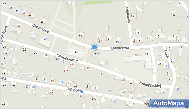 Miasteczko Śląskie, Dworcowa, 12, mapa Miasteczko Śląskie