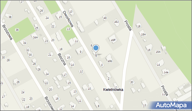 Michałów-Reginów, Dworkowa, 6, mapa Michałów-Reginów