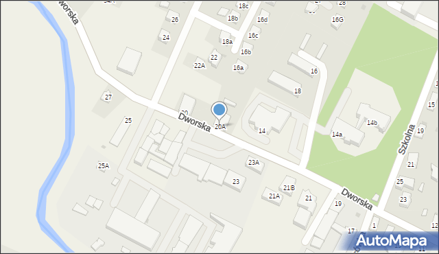 Miejsce Piastowe, Dworska, 20A, mapa Miejsce Piastowe