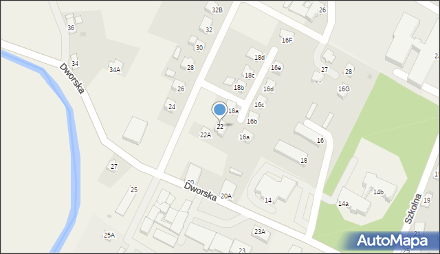 Miejsce Piastowe, Dworska, 22, mapa Miejsce Piastowe