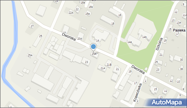 Miejsce Piastowe, Dworska, 23A, mapa Miejsce Piastowe