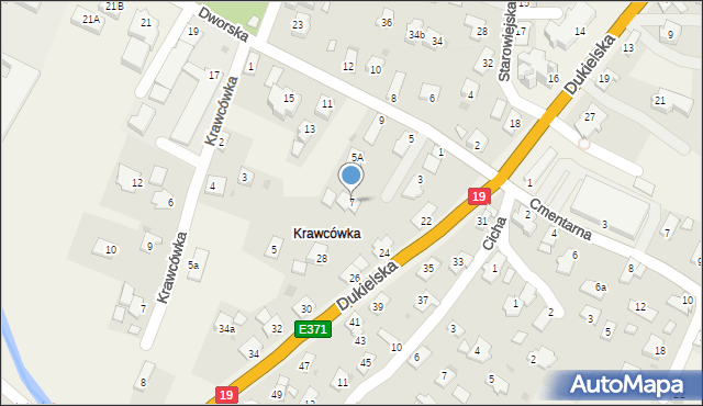 Miejsce Piastowe, Dworska, 7, mapa Miejsce Piastowe