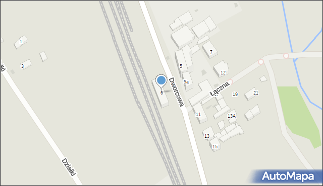 Mieszkowice, Dworcowa, 6, mapa Mieszkowice