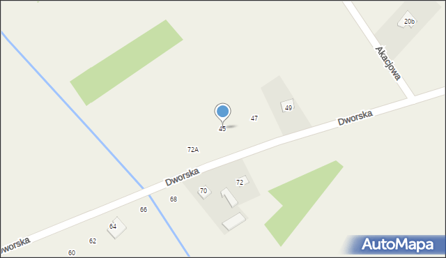 Mirzec, Dworska, 45, mapa Mirzec