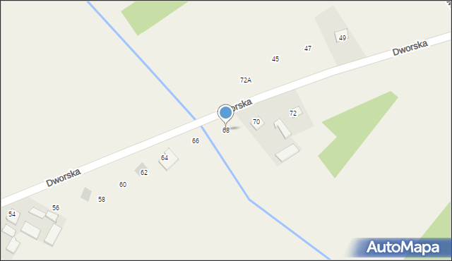 Mirzec, Dworska, 68, mapa Mirzec