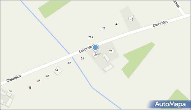 Mirzec, Dworska, 70, mapa Mirzec