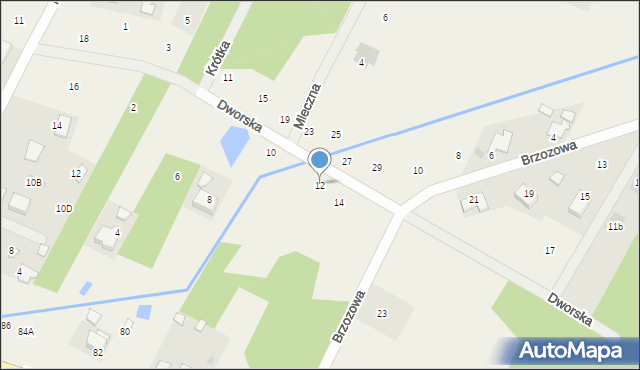Mleczków, Dworska, 12, mapa Mleczków