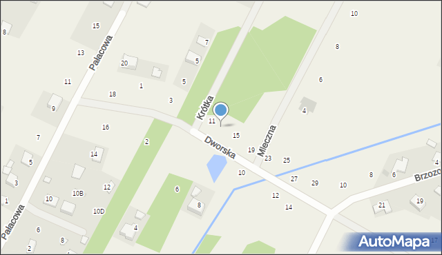 Mleczków, Dworska, 13, mapa Mleczków