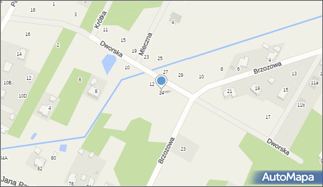 Mleczków, Dworska, 14, mapa Mleczków