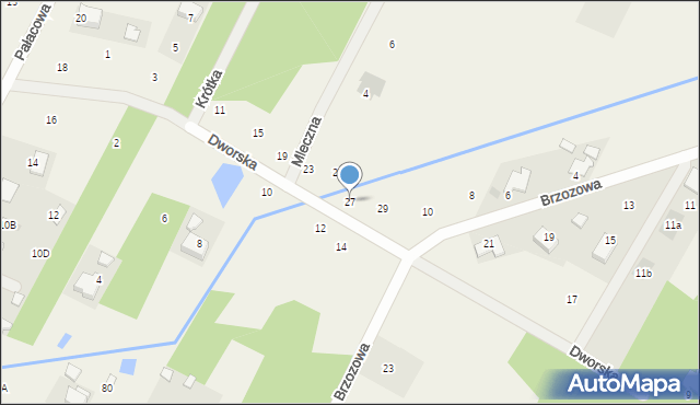 Mleczków, Dworska, 27, mapa Mleczków
