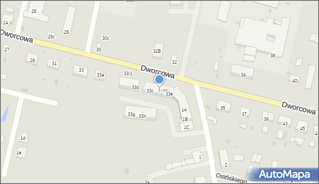 Młynary, Dworcowa, 33d, mapa Młynary