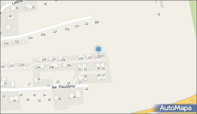 Modlniczka, Dworska, 12J, mapa Modlniczka