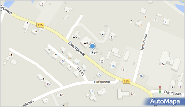 Moryń, Dworcowa, 12A, mapa Moryń