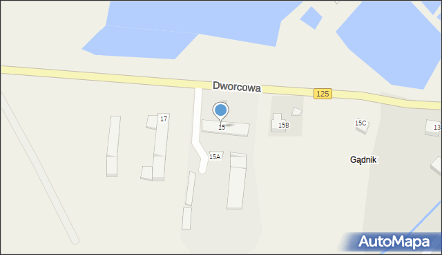 Moryń, Dworcowa, 15, mapa Moryń