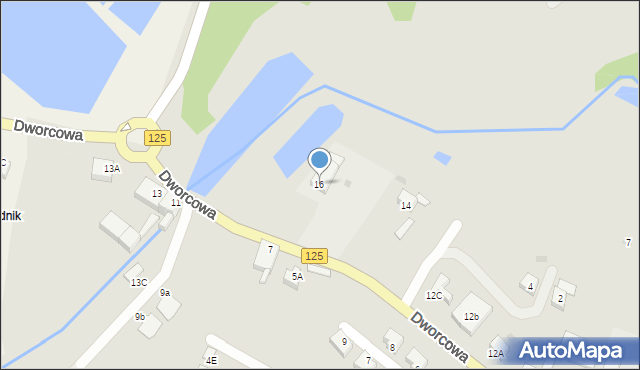 Moryń, Dworcowa, 16, mapa Moryń