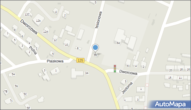Moryń, Dworcowa, 6b, mapa Moryń