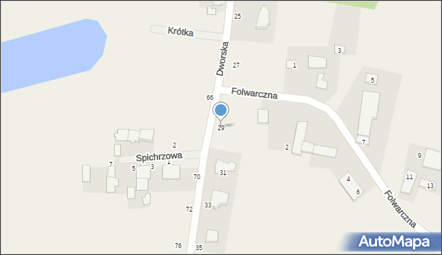 Morzewiec, Dworska, 29, mapa Morzewiec