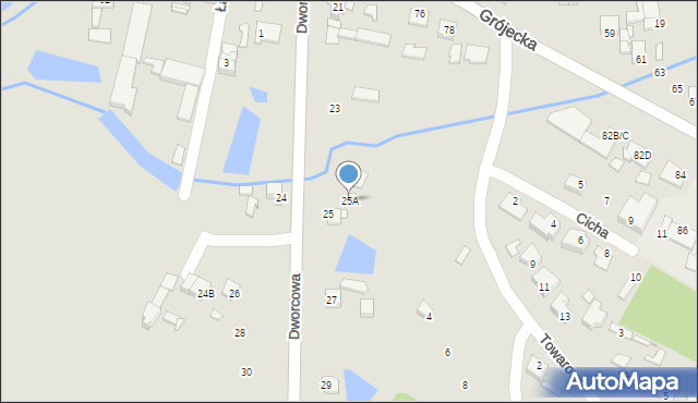 Mszczonów, Dworcowa, 25A, mapa Mszczonów