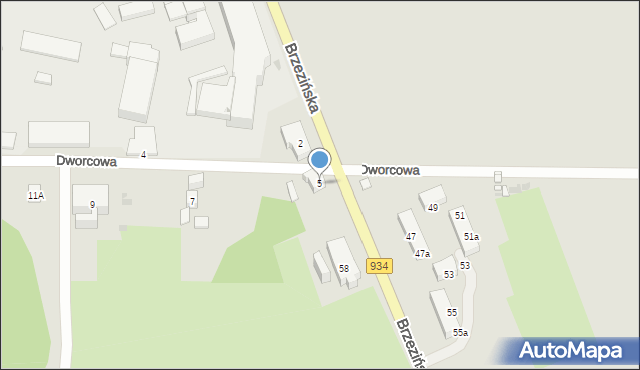 Mysłowice, Dworcowa, 5, mapa Mysłowice