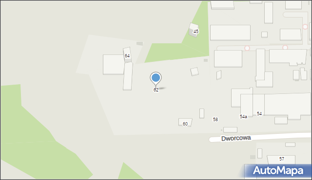 Mysłowice, Dworcowa, 62, mapa Mysłowice