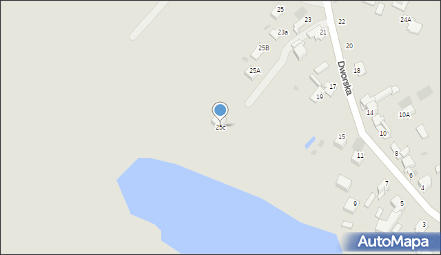 Myszków, Dworska, 25c, mapa Myszków