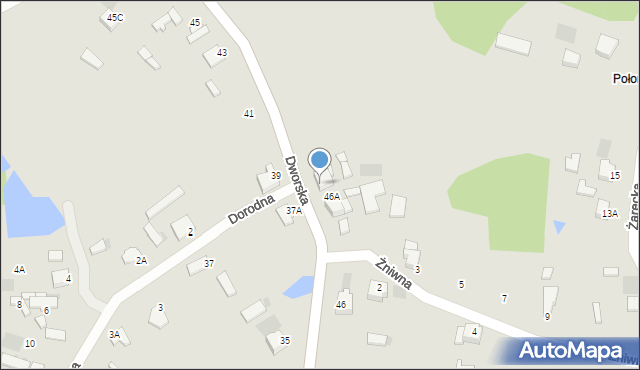 Myszków, Dworska, 48, mapa Myszków