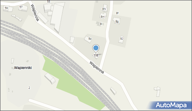 Nakło Śląskie, Dworcowa, 53E, mapa Nakło Śląskie