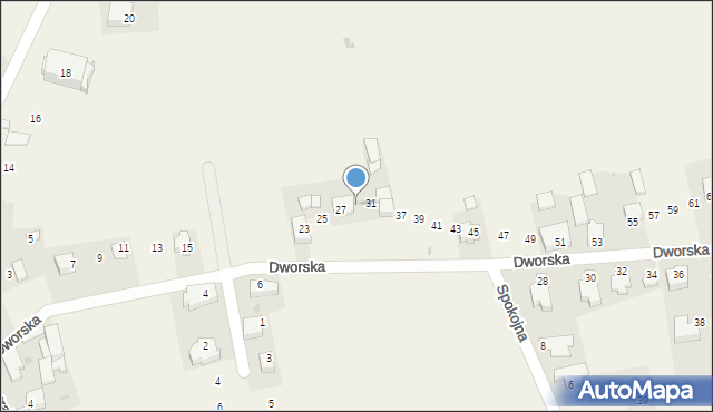 Narama, Dworska, 29, mapa Narama