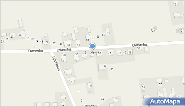 Narama, Dworska, 34, mapa Narama