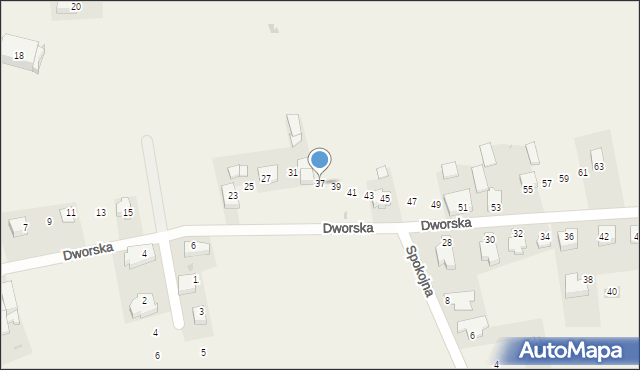 Narama, Dworska, 37, mapa Narama