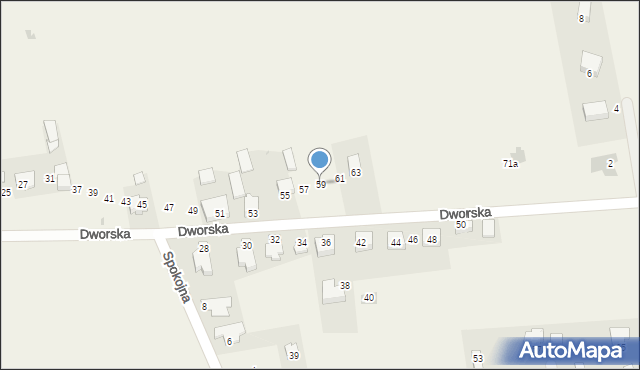 Narama, Dworska, 59, mapa Narama