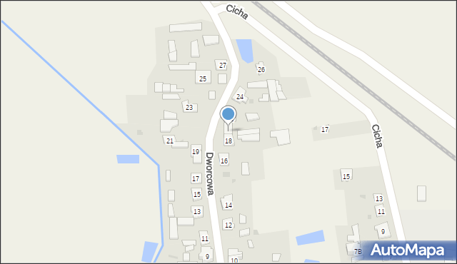 Narzym, Dworcowa, 20, mapa Narzym