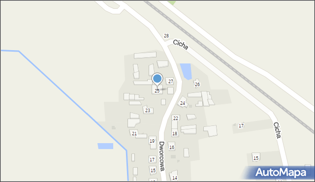 Narzym, Dworcowa, 25, mapa Narzym