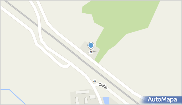 Narzym, Dworcowa, 29, mapa Narzym