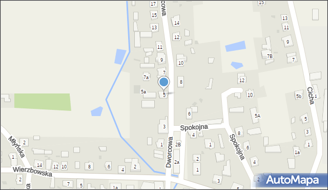 Narzym, Dworcowa, 5, mapa Narzym