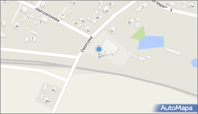 Nekla, Dworcowa, 33, mapa Nekla