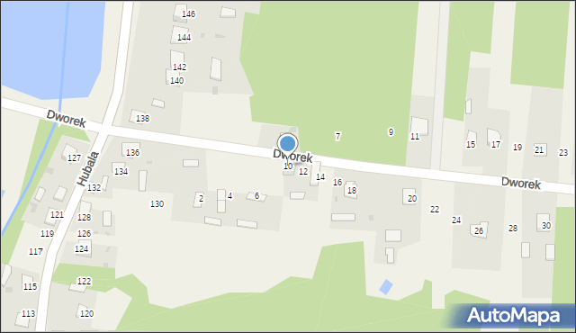 Niekłań Mały, Dworek, 10, mapa Niekłań Mały