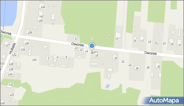 Niekłań Mały, Dworek, 16, mapa Niekłań Mały