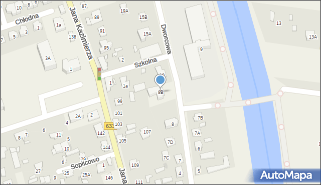 Nieporęt, Dworcowa, 8B, mapa Nieporęt